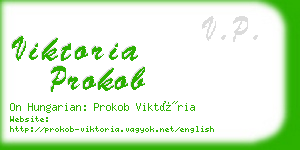 viktoria prokob business card